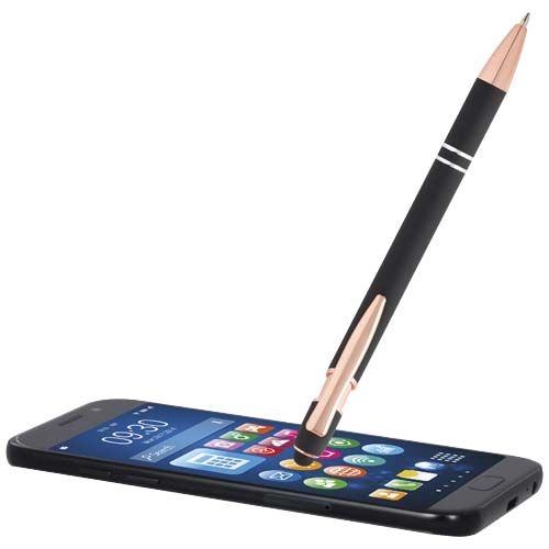 PF106246-6Nanna Kugelschreiber mit Roségold Finish _ schwarz