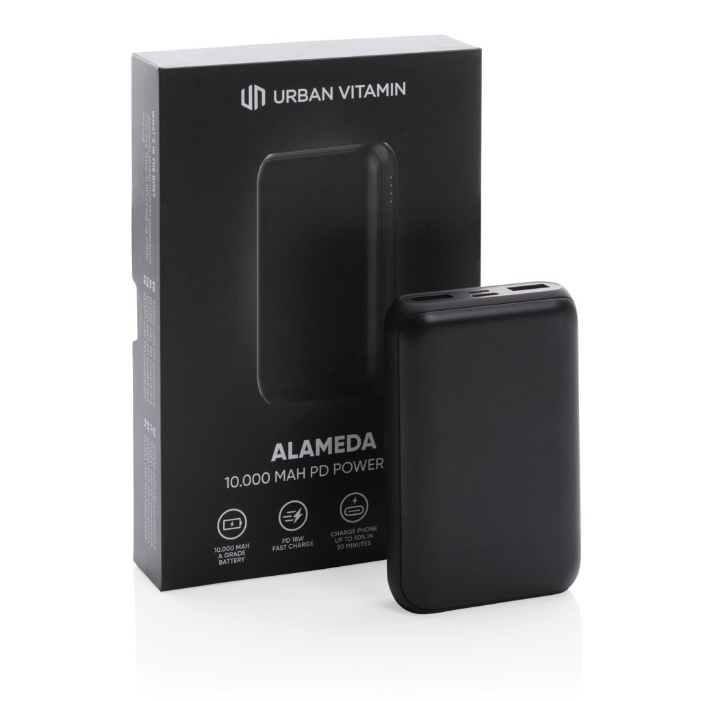 XDP322_70-1Urban Vitamin Alameda 10.000mAh 18W PD Powerbank_ schwarz