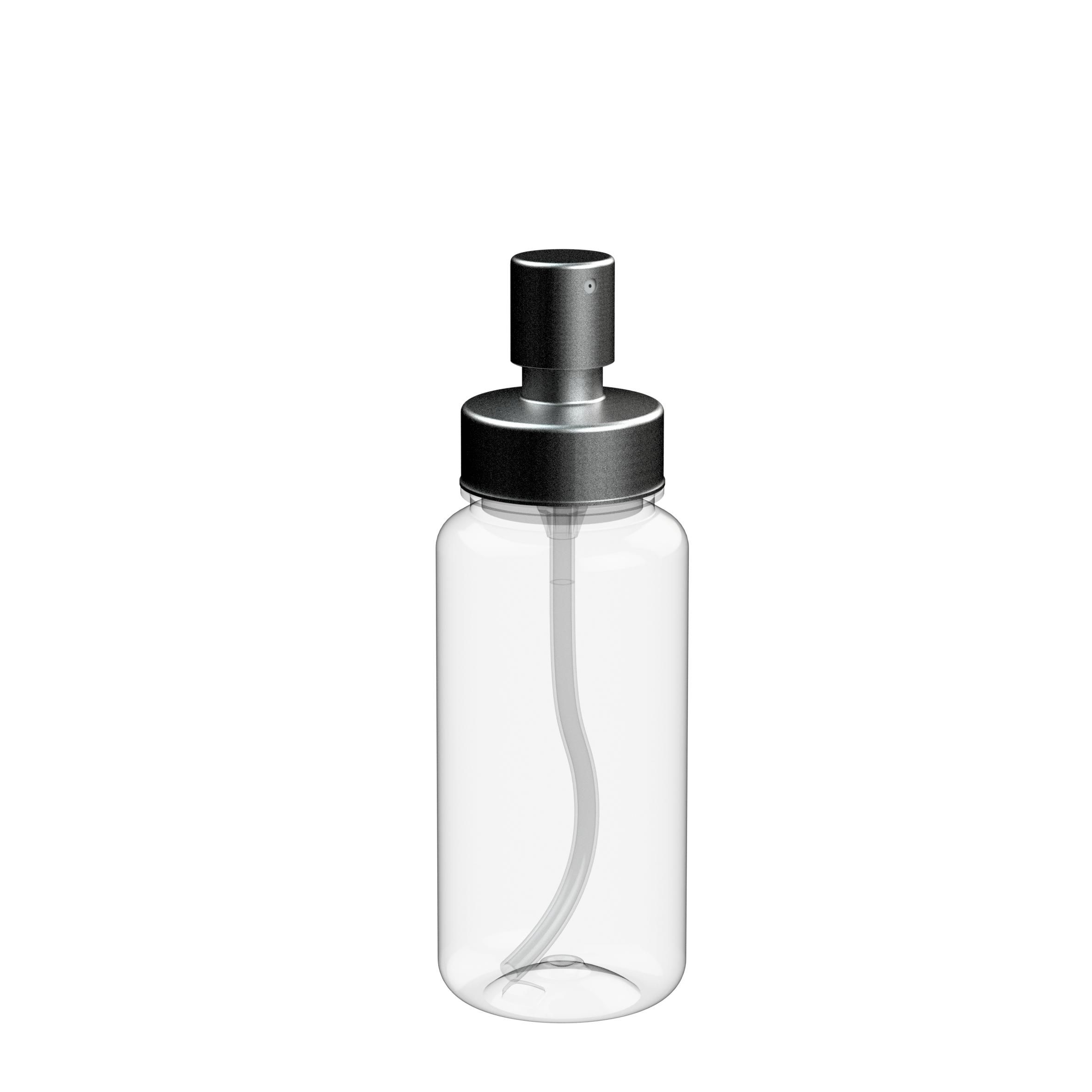 EL01665-1Sprayflasche _Superior_ 400 ml_ transparent_ silber