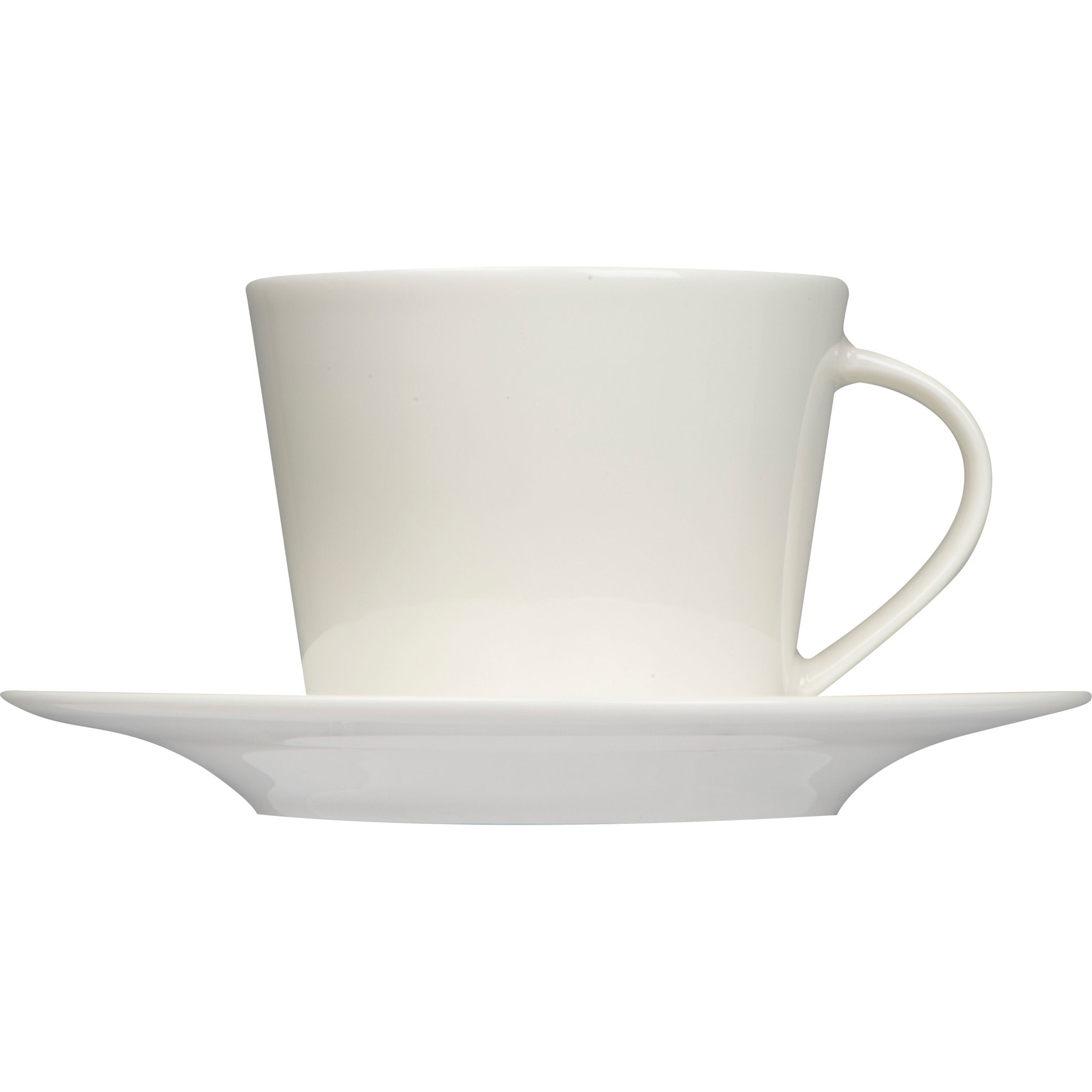 MA83662-06Porzellantasse mit Unterteller_ weiss
