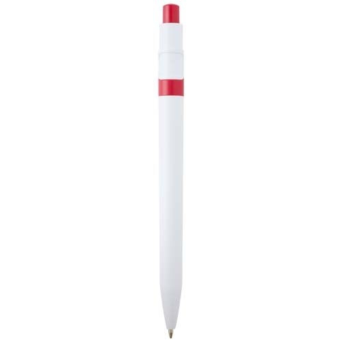 PF107965-3Unica Kugelschreiber aus recyceltem Kunststoff _blaue Mine_ rot