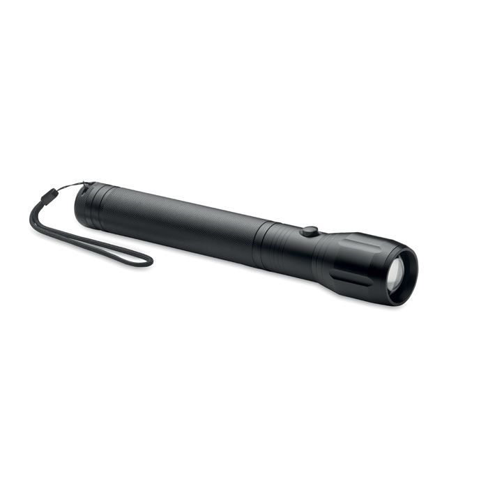 MO6567-03Ento Grosse LED-Taschenlampe Alu_ Schwarz