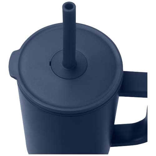 PF100867-5Brady 900 ml RCS-zertifizierter Isolierbecher mit Silikon Trinkhalm_ navy
