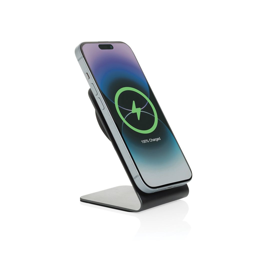 XDP309.10-02Terra Aluminium 15W magnetischer Wireless-Charger_ grau
