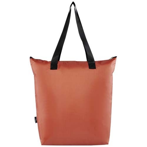 PF130092-3EcoFold faltbare RPET Kuehltasche 15 L_ ziegelstein