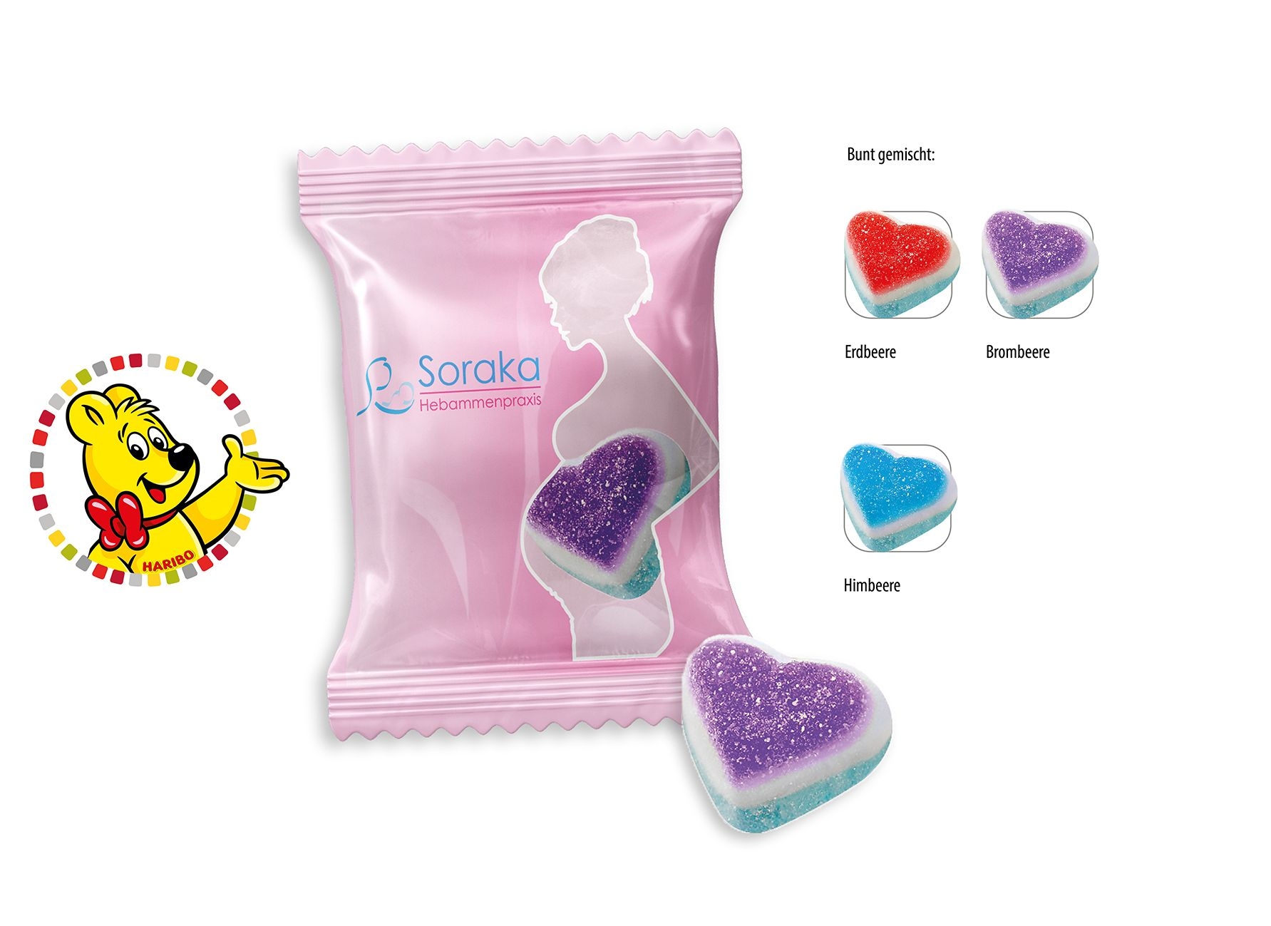 SW0780-1HARIBO Schaumzucker Herzen Werbetuete_HARIBO Schaumzucker Herzen_ Folie weiss SW0780-1HARIBO Schaumzucker Herzen Werbetuete_HARIBO Schaumzucker Herzen_ Folie weiss
