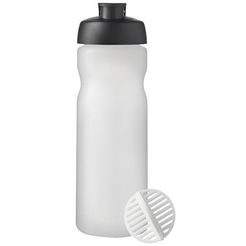 PF210703-9Baseline Plus 650 ml Shakerflasche_ schwarz_klar mattiert