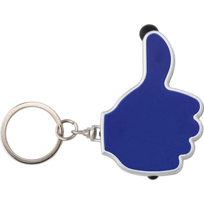 Schlüsselanhänger aus ABS-Kunststoff Melvin, Blau