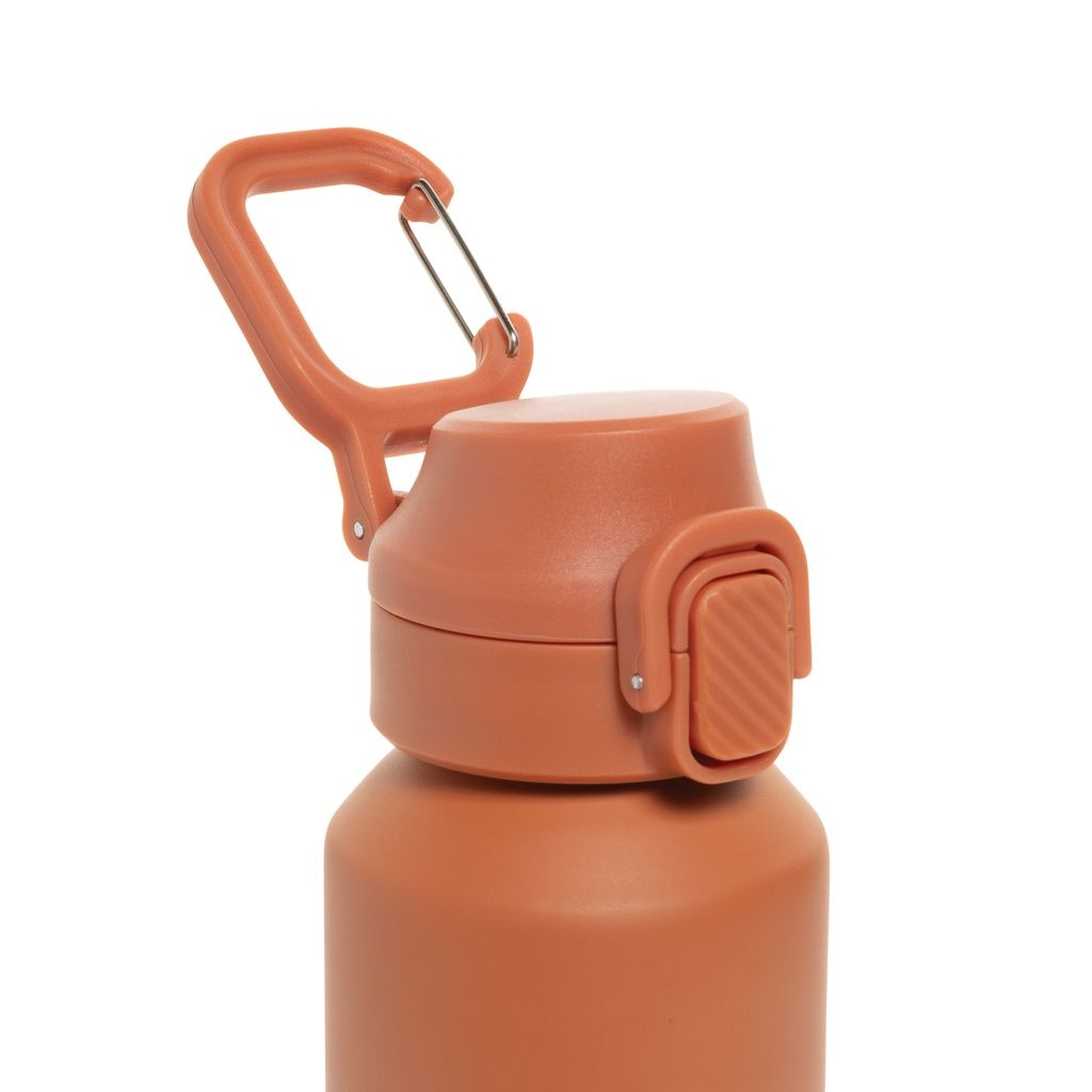 XDP437.50-08Via RCS Re-Steel Sportflasche mit Verschluss_ 600ml_ orange