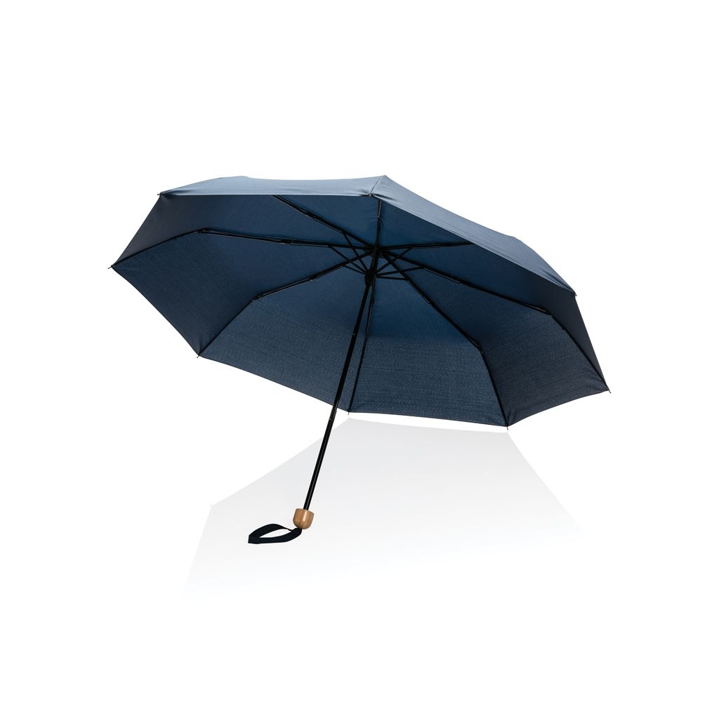 XDP850_57-520.5_ Impact AWARE™ RPET 190T Pongee Bambus Mini-Schirm_ navy blau