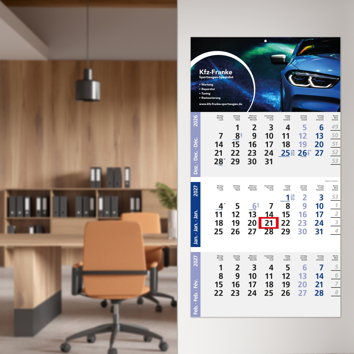 GE0032-BL3-Monatskalender Logic 3 Post