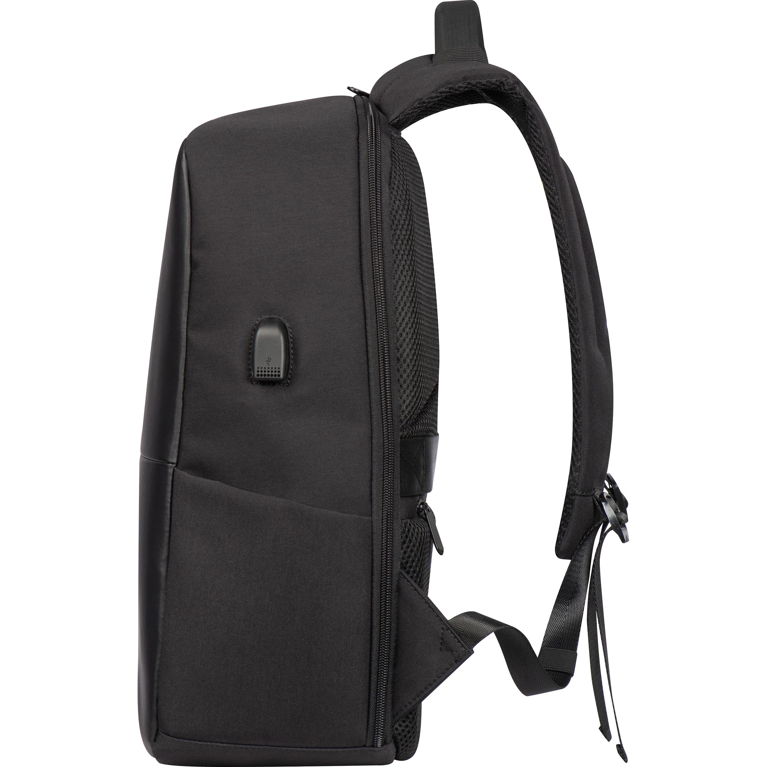 MA61299-03Hochwertiger Rucksack mit USB Anschluss_ schwarz