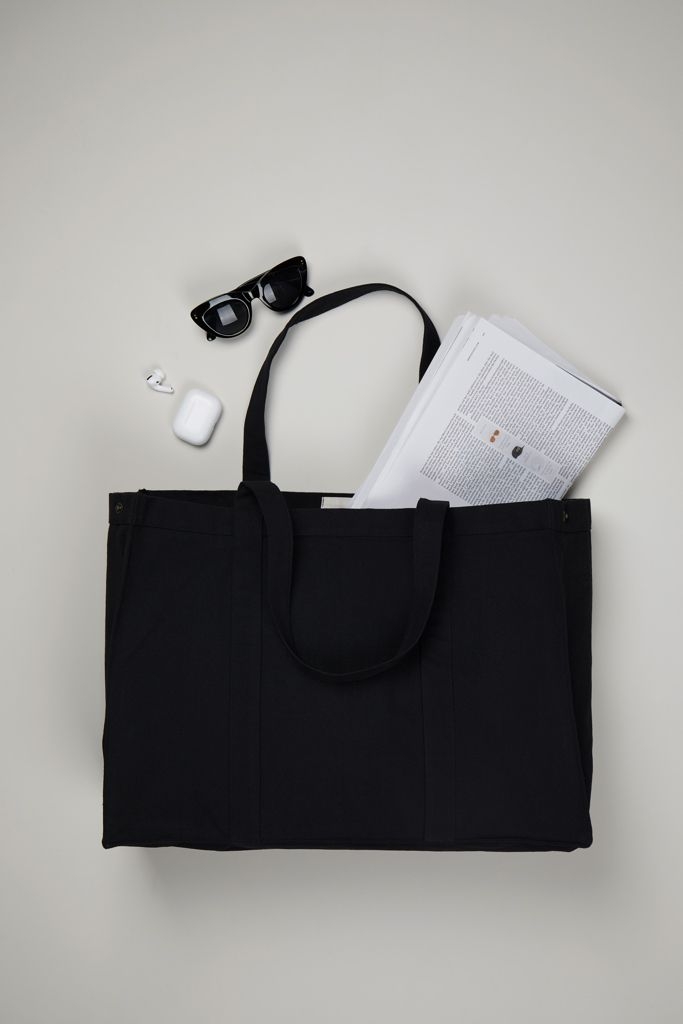 XDV76201-1VINGA Hilo AWARE™ Maxi-Tasche aus recyceltem Canvas_ schwarz