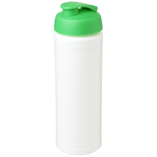 PF210074-7Baseline® Plus grip 750 ml Sportflasche mit Klappdeckel_ weiss_gruen PF210074-7Baseline® Plus grip 750 ml Sportflasche mit Klappdeckel_ weiss_gruen
