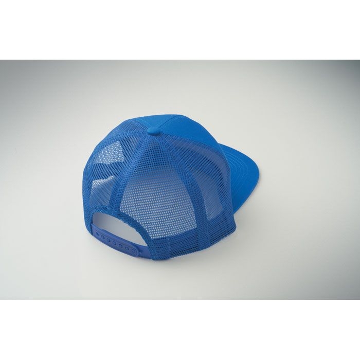 MO2866-37Bead Flache Kappe 7 Panels_ koenigsblau