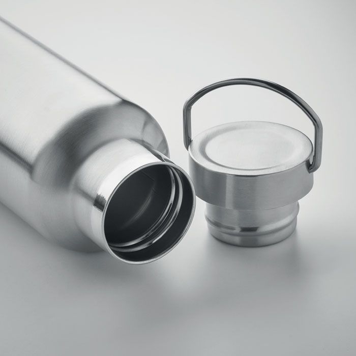 MO2107-16Florence Doppelwandige Flasche 500 ml_ mattsilber