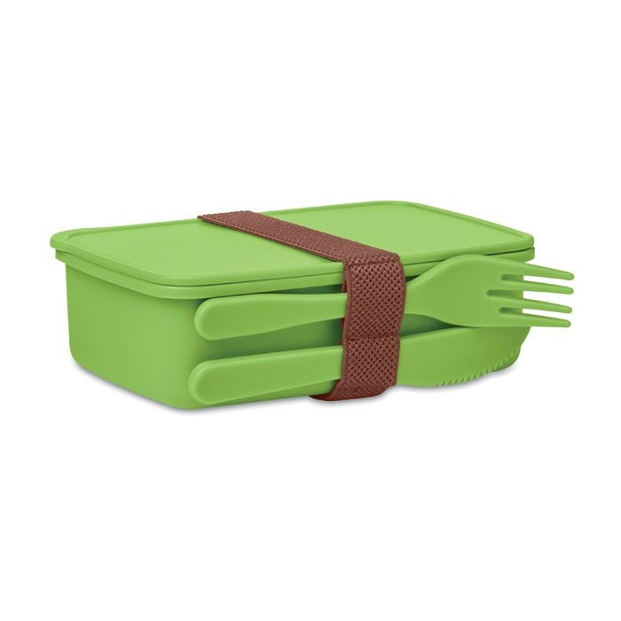 MO6254-48Sunday Lunchbox mit Besteck_ limettengruen MO6254-48Sunday Lunchbox mit Besteck_ limettengruen