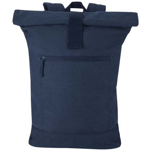 PF130123-2Recanvas 14” GRS recycelter Rolltop-Rucksack 16L_ navy