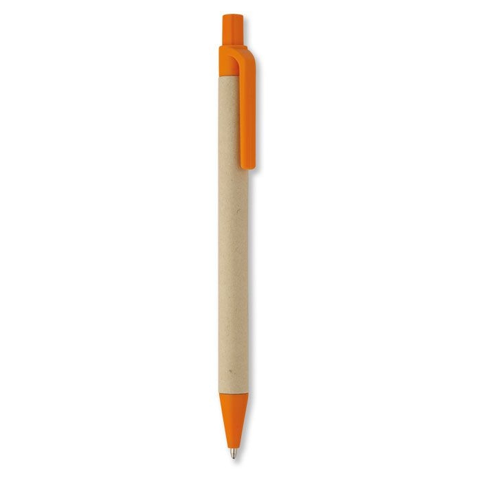 IT3780-10Cartoon Papier_Mais PLA Kugelschreiber_ Orange