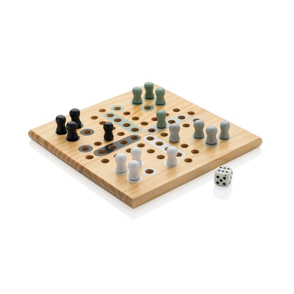 XDP940.27-9Claire Ludo-Spiel aus Holz_ braun