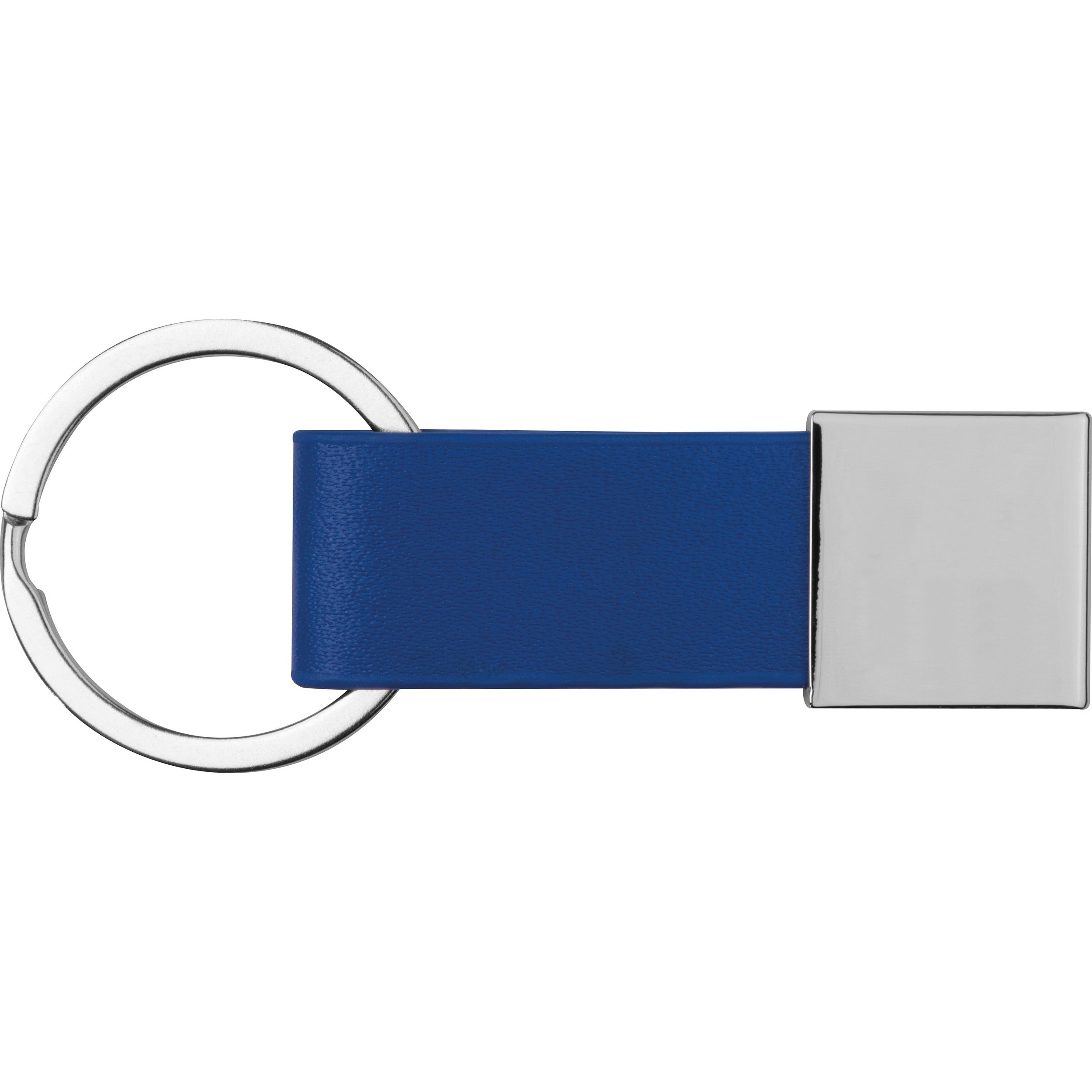MA91169-04Schluesselanhaenger mit Kunstleder Baendchen_ blau