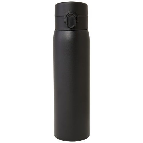 PF100788-6Sika 450 ml RCS-zertifizierte Isolierflasche aus recyceltem Edelstahl _ schwarz