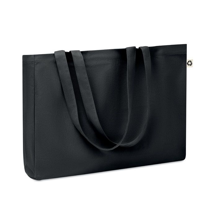 MO6380-03Respect Coloured Recycelte Canvas-Tasche_ Schwarz