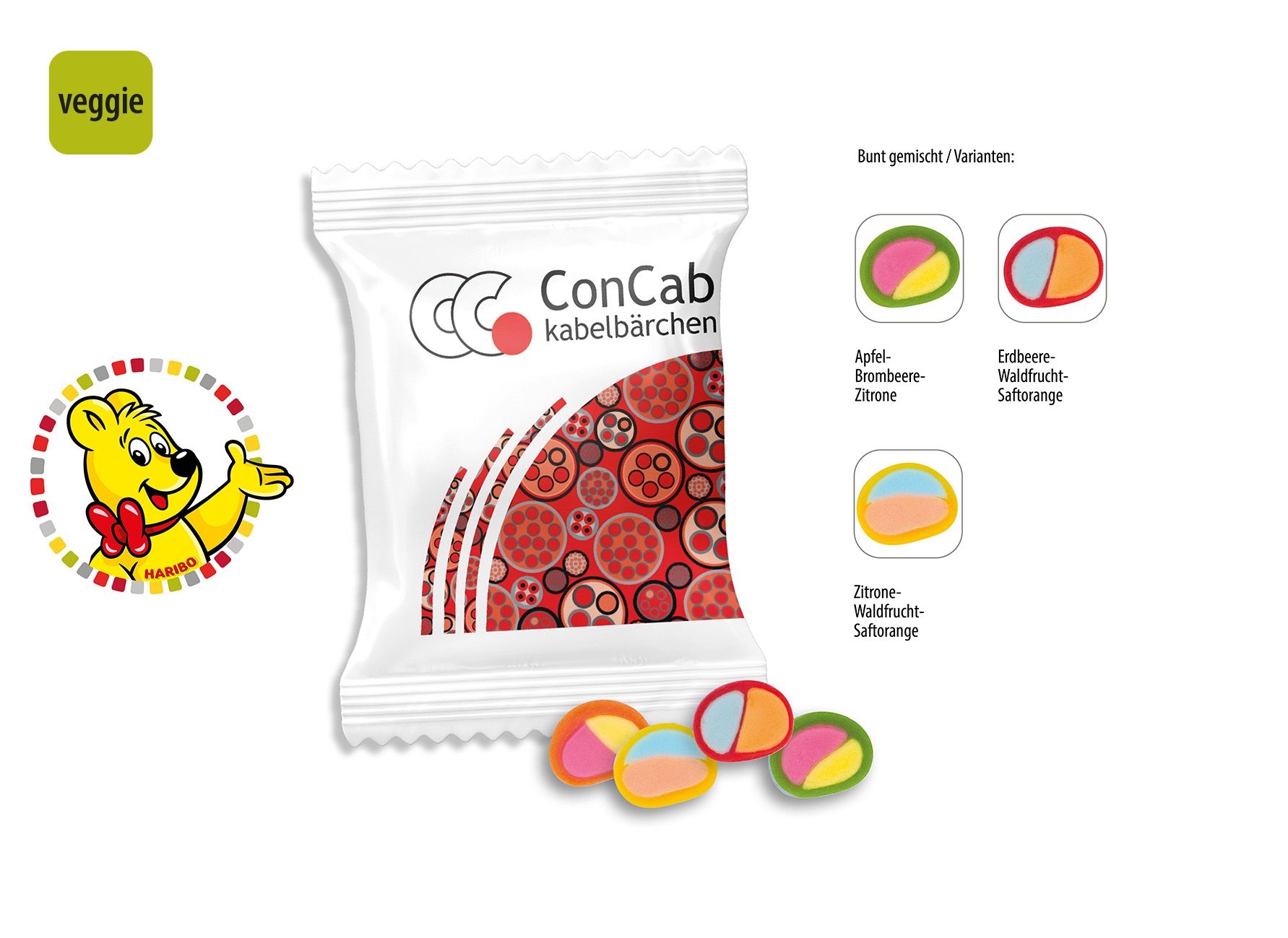 SW0554-1HARIBO Pico Balla Werbetuete_HARIBO Pico Balla_ Folie weiss