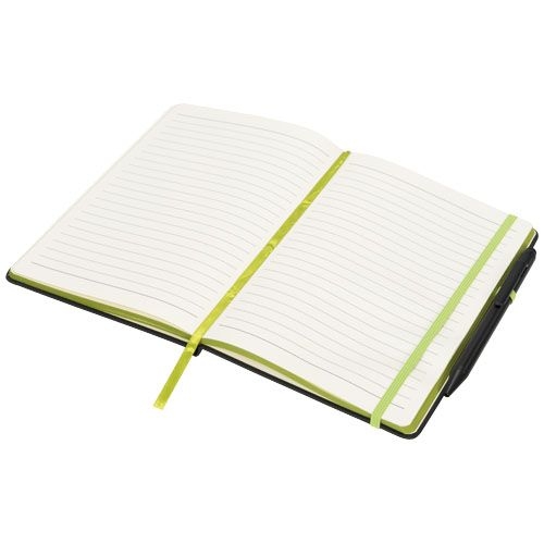 PF210210-2Noir Edge A5 Notizbuch mit farbigem Rand_ schwarz_limone
