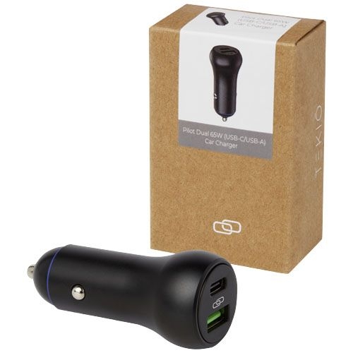 PF124259-1Pilot duales 55W USB-C_USB-A Autoladegeraet_ schwarz
