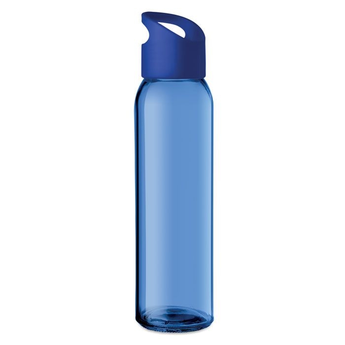 MO9746-37Praga Trinkflasche Glas 470 ml_ Koenigsblau MO9746-37Praga Trinkflasche Glas 470 ml_ Koenigsblau