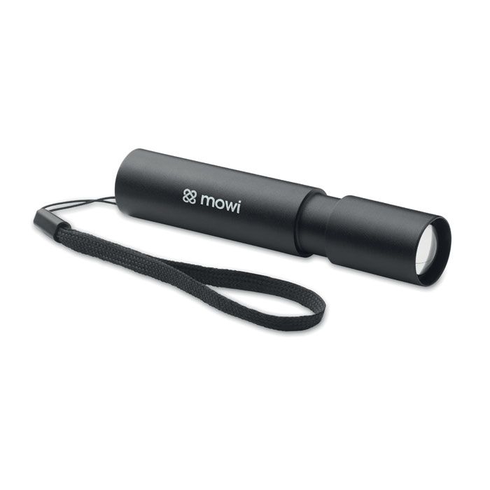 MO2461-03Aluminate Wiederaufladbare Taschenlampe_ schwarz