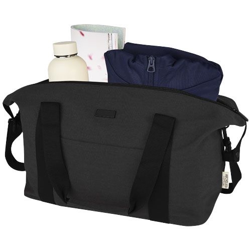 PF120681-4Joey Reisetasche aus GRS recyceltem Canvas 25 L_ schwarz