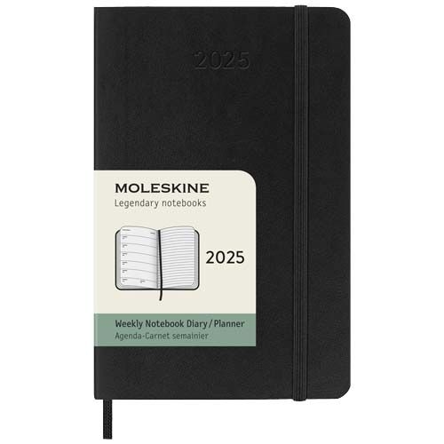 PF107949-1Moleskine Softcover 12 Monate Wochenkalender_ Pocket-Format_ schwarz