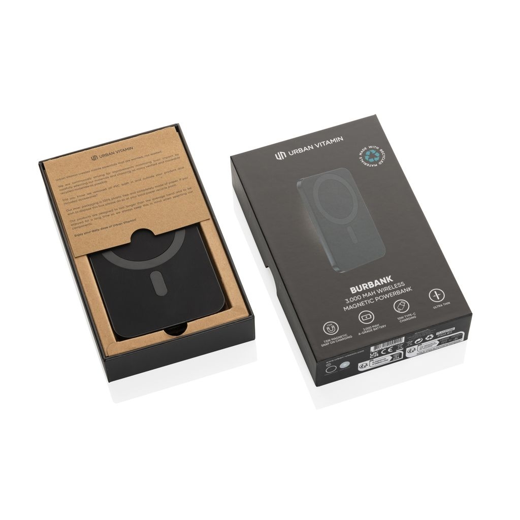 XDP322.81-1Urban Vitamin Burbank 3000mAh Powerbank aus RCS Plastik_Alu_ schwarz