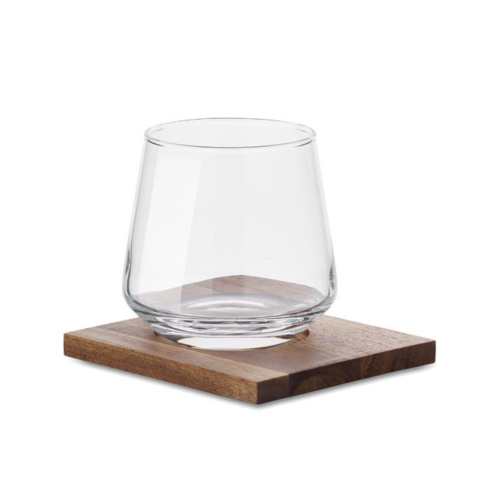 MO2661-22Drinks Glas mit Untersetzer_ transparent