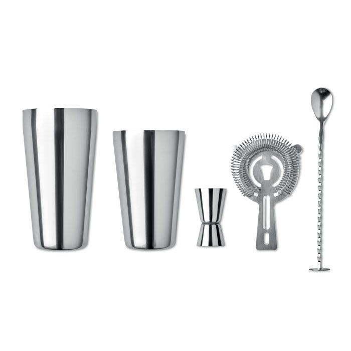 MO6224-17Boston Cocktail-Set 750 ml_ Silber Glaenzend