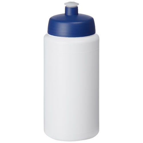 PF210687-3Baseline® Plus grip 500 ml Sportflasche mit Sportdeckel_ weiss_blau PF210687-3Baseline® Plus grip 500 ml Sportflasche mit Sportdeckel_ weiss_blau