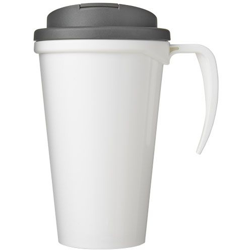 PF210420-14Brite-Ameriano® Grande 350 ml Isolierbecher mit auslaufsicherem Schraubverschluss_ weiss_grau