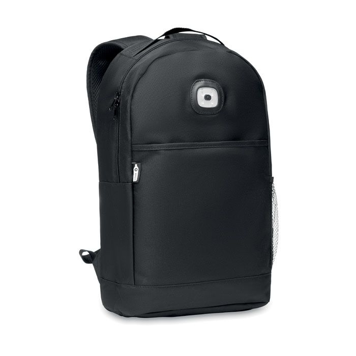 MO9969-03Urbanback RPET Rucksack mit COB_ Schwarz