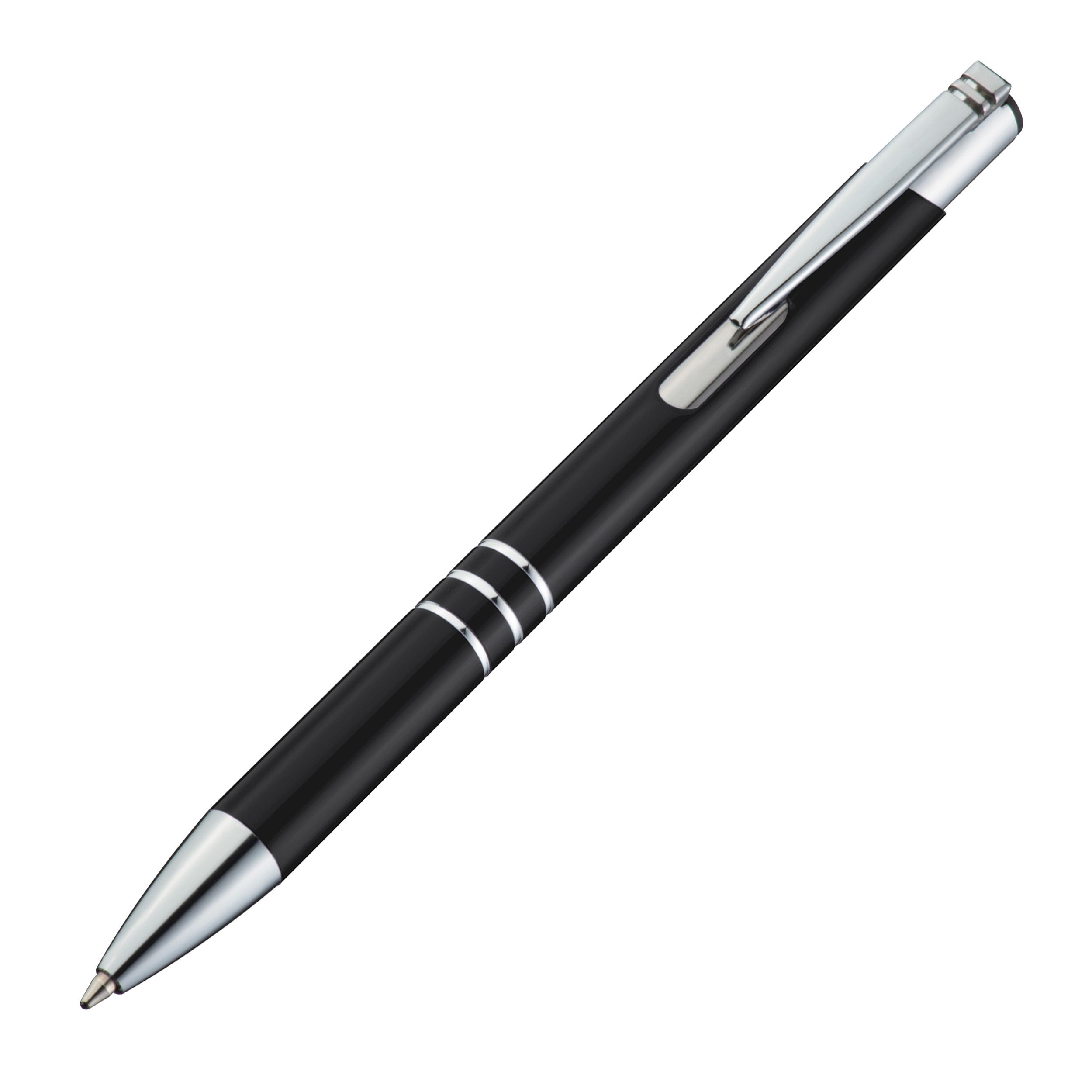 MA13330-03Schreibset mit Kugelschreiber und Druckbleistift aus Metall_ schwarz