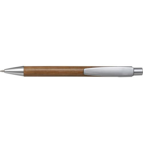 Kugelschreiber aus Bambus Lacey, Silber