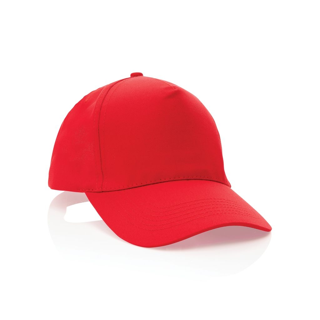 XDP453.33-4Impact 5 Panel Kappe aus 190gr rCotton mit AWARE™ Tracer_ rot