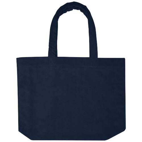PF120752-3Siam GRS-recycelte Strandtragetasche aus Frottee 13 L_ navy