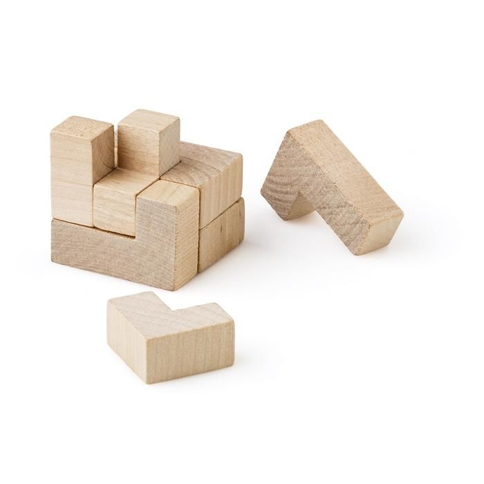 GI749996-11Wuerfelpuzzle aus Holz Amber_ brown