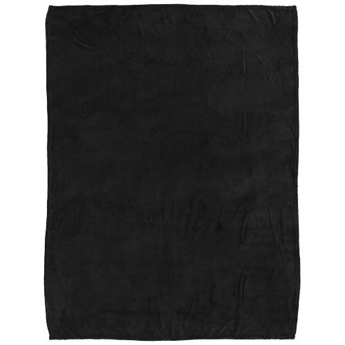 PF112810-1Bay Plaid-Decke aus extraweichem Coral-Fleece_ schwarz