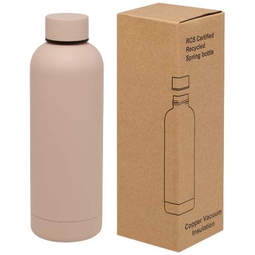 PF100798-2Spring 500 ml RCS-zertifizierte Kupfer-Vakuum Isolierflasche aus recyceltem Edelstahl_ zartes rosé