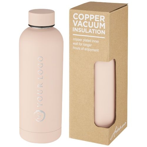 PF100712-2Spring 500 ml Kupfer-Vakuum Isolierflasche_ Pale blush pink