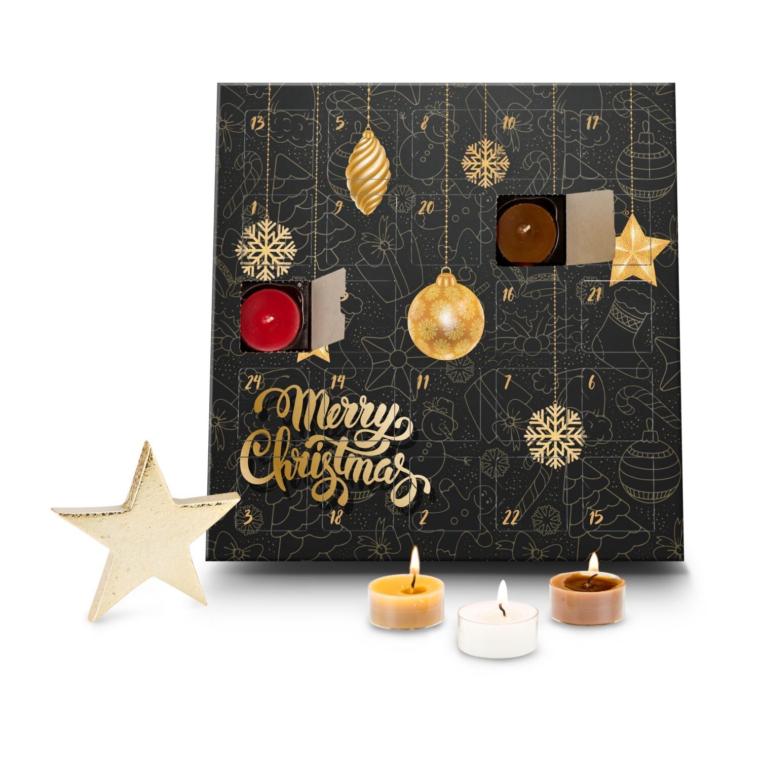 RP2129Geschenkartikel_ Duftkerzen Adventskalender Merry Christmas
