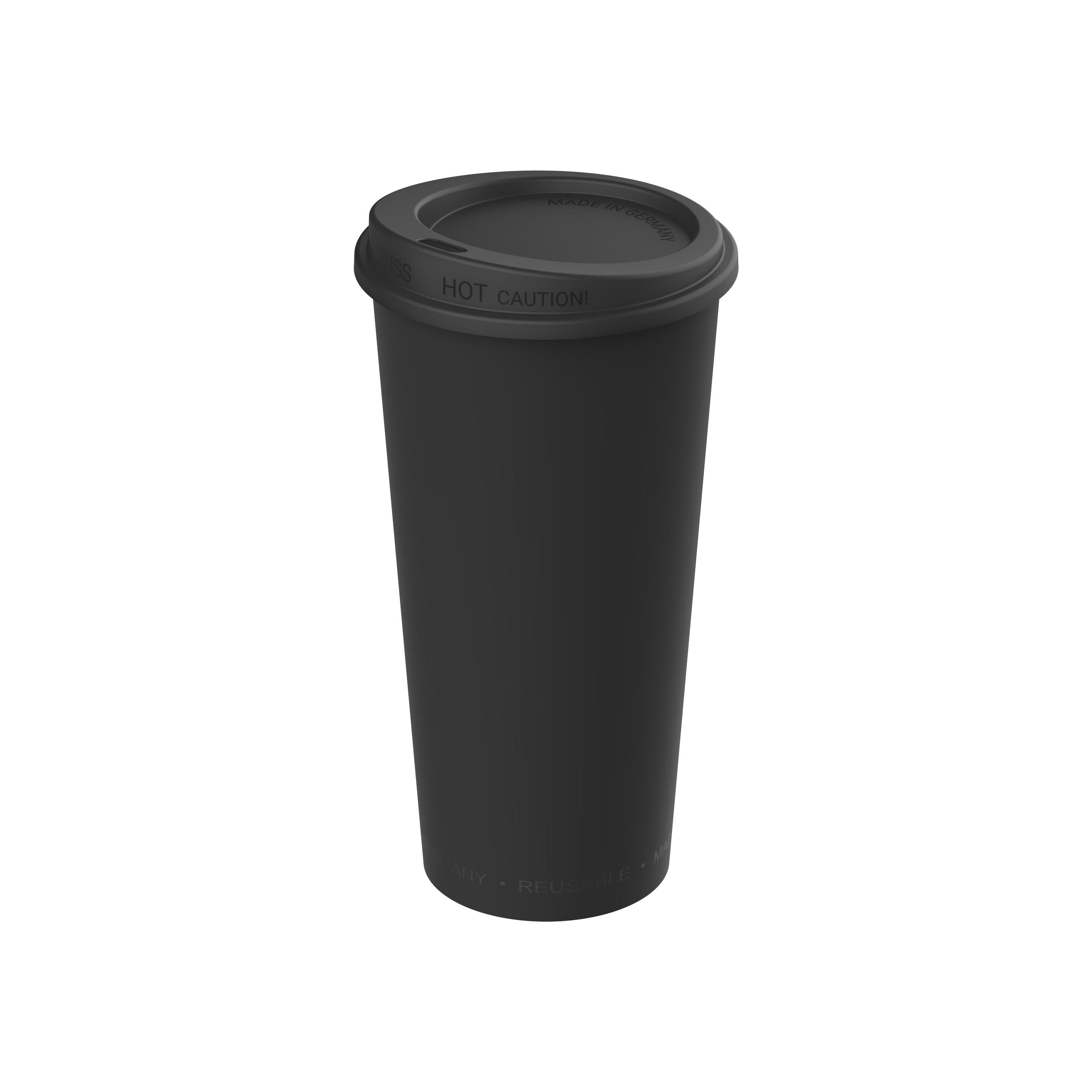 Kaffeebecher "ToGo", 0,4 l, schwarz, schwarz